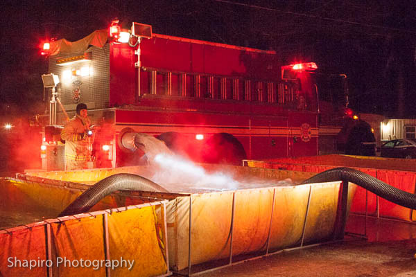 huge 13-alarm fire at echo lake foods in Burlington WI 1-30-13 Larry Shapiro photography